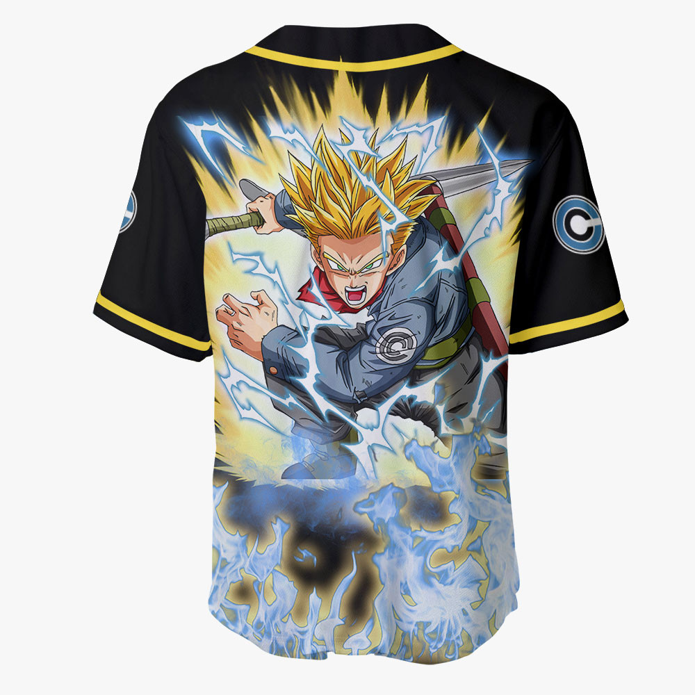 Trunks Super Saiyan Baseball Jersey Shirts Custom Dragon Ball Anime OT2102
