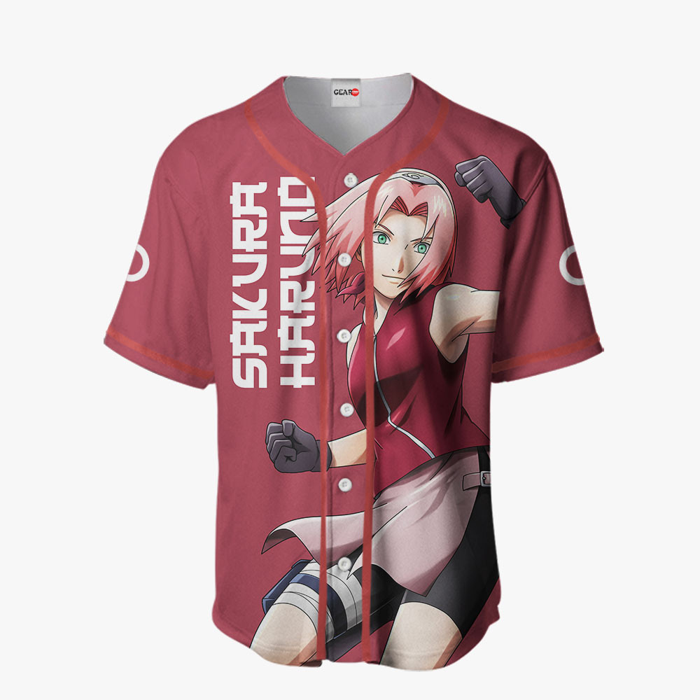 Sakura Haruno Baseball Jersey Shirts Custom Naruto Anime OT2102