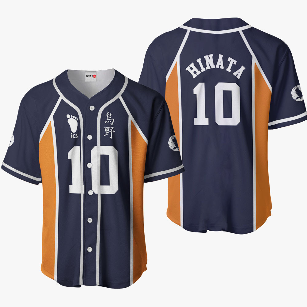 Shoyo Hinata Baseball Jersey Shirts Custom Anime Haikyuu Costume OT2102