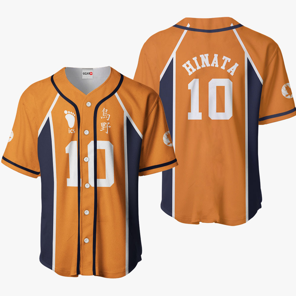 Shoyo Hinata Baseball Jersey Shirts Custom Anime Haikyuu Costume OT2102