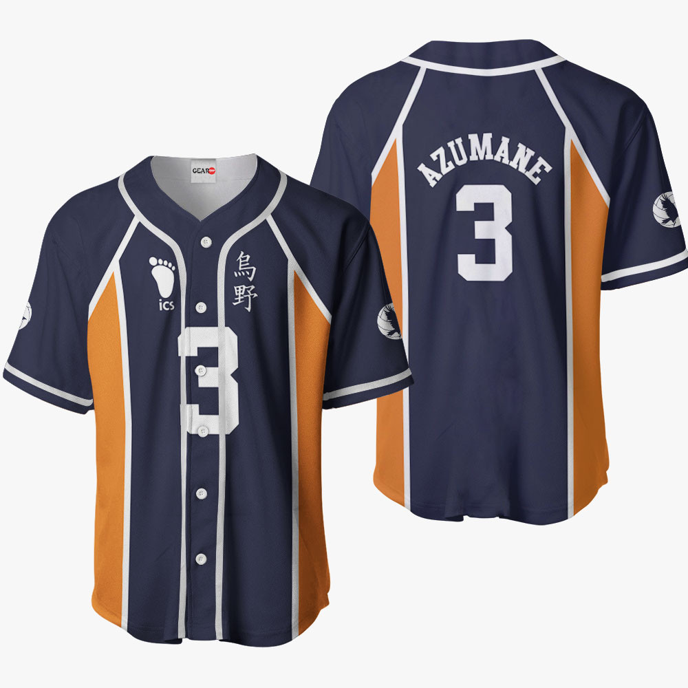 Asahi Azumane Baseball Jersey Shirts Custom Haikyuu Anime Costume OT2102