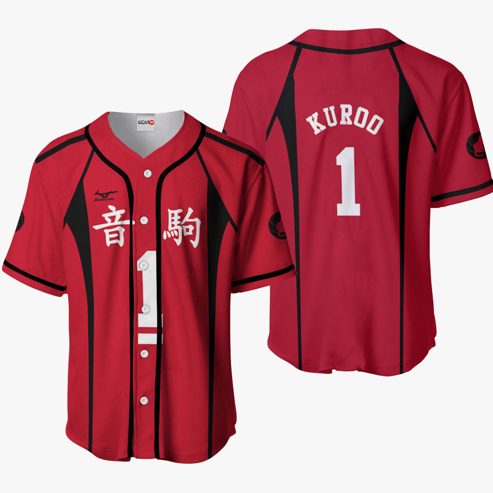 Tetsurou Kuroo Baseball Jersey Shirts Custom Haikyuu Anime Costume OT2102