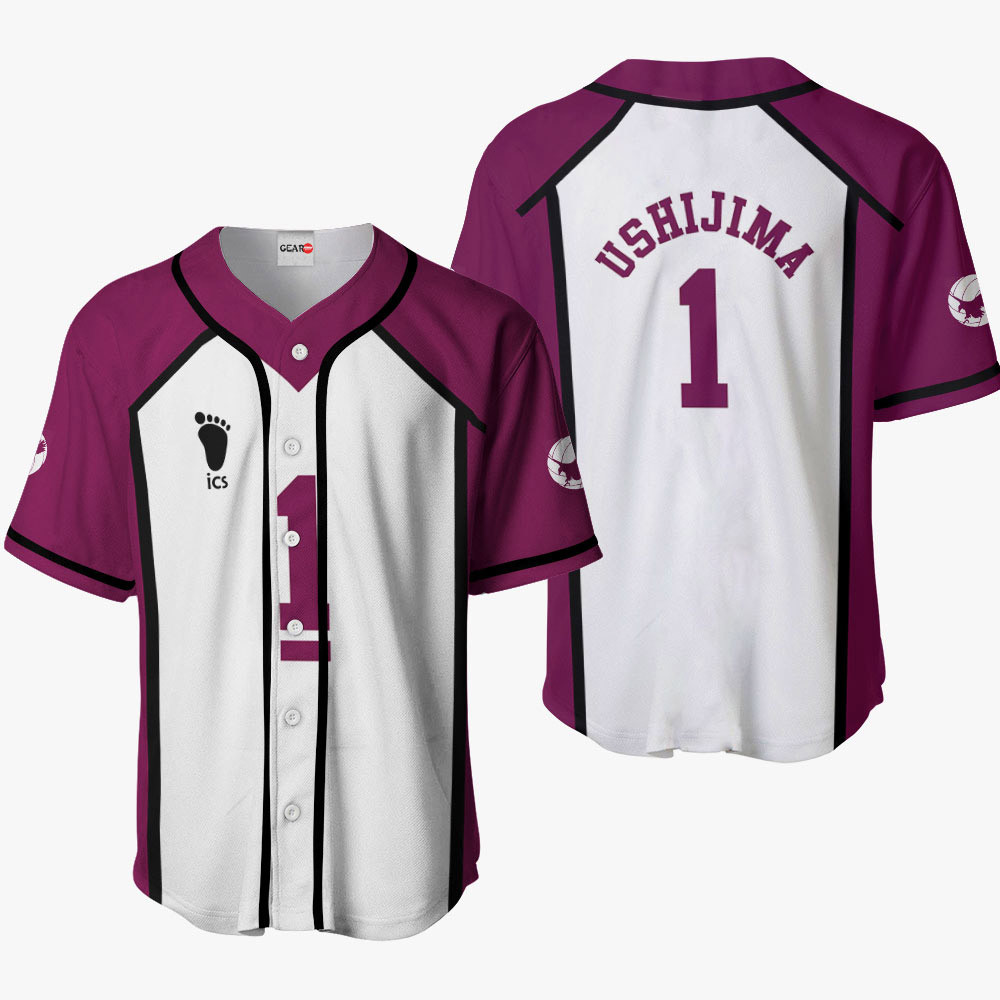 Wakatoshi Ushijima Baseball Jersey Shirts Custom Haikyuu Anime Costume OT2102
