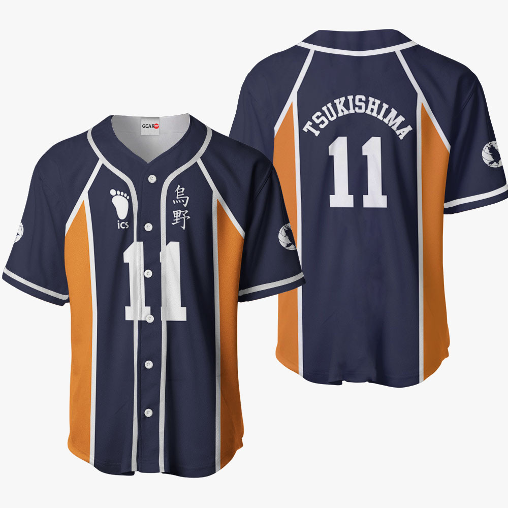Kei Tsukishima Baseball Jersey Shirts Custom Haikyuu Anime Costume Gift For Fans OT2102
