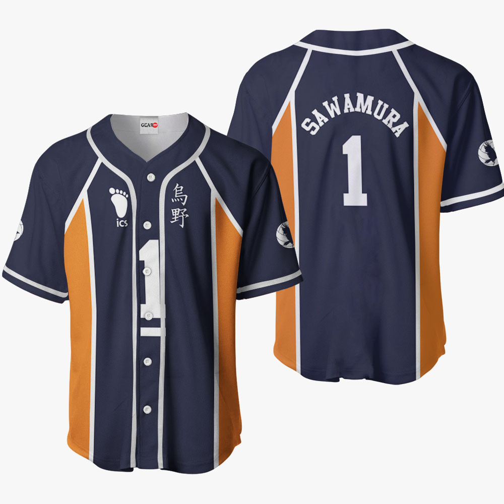 Daichi Sawamura Baseball Jersey Shirts Custom Haikyuu Anime Costume OT2102