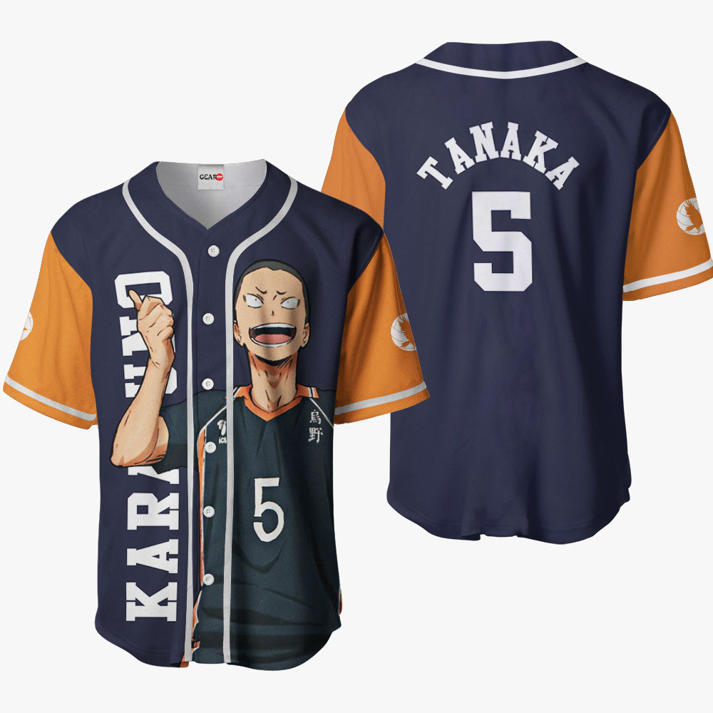 Ryunosuke Tanaka Baseball Jersey Shirts Haikyuu Custom Anime OT2102