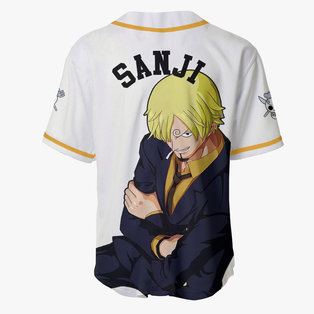 Sanji Baseball Jersey Shirts One Piece Custom Anime For Fans OT2102