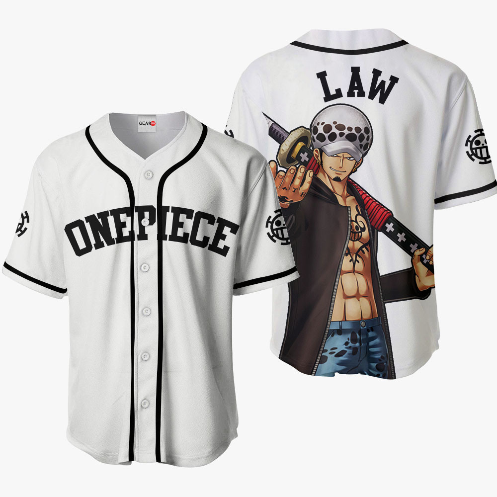 Trafalgar Law Baseball Jersey Shirts One Piece Anime For Fans OT2102
