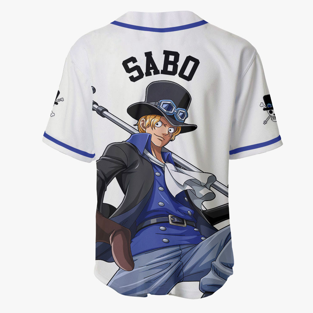 Sabo Baseball Jersey Shirts One Piece Custom Anime For Fans OT2102