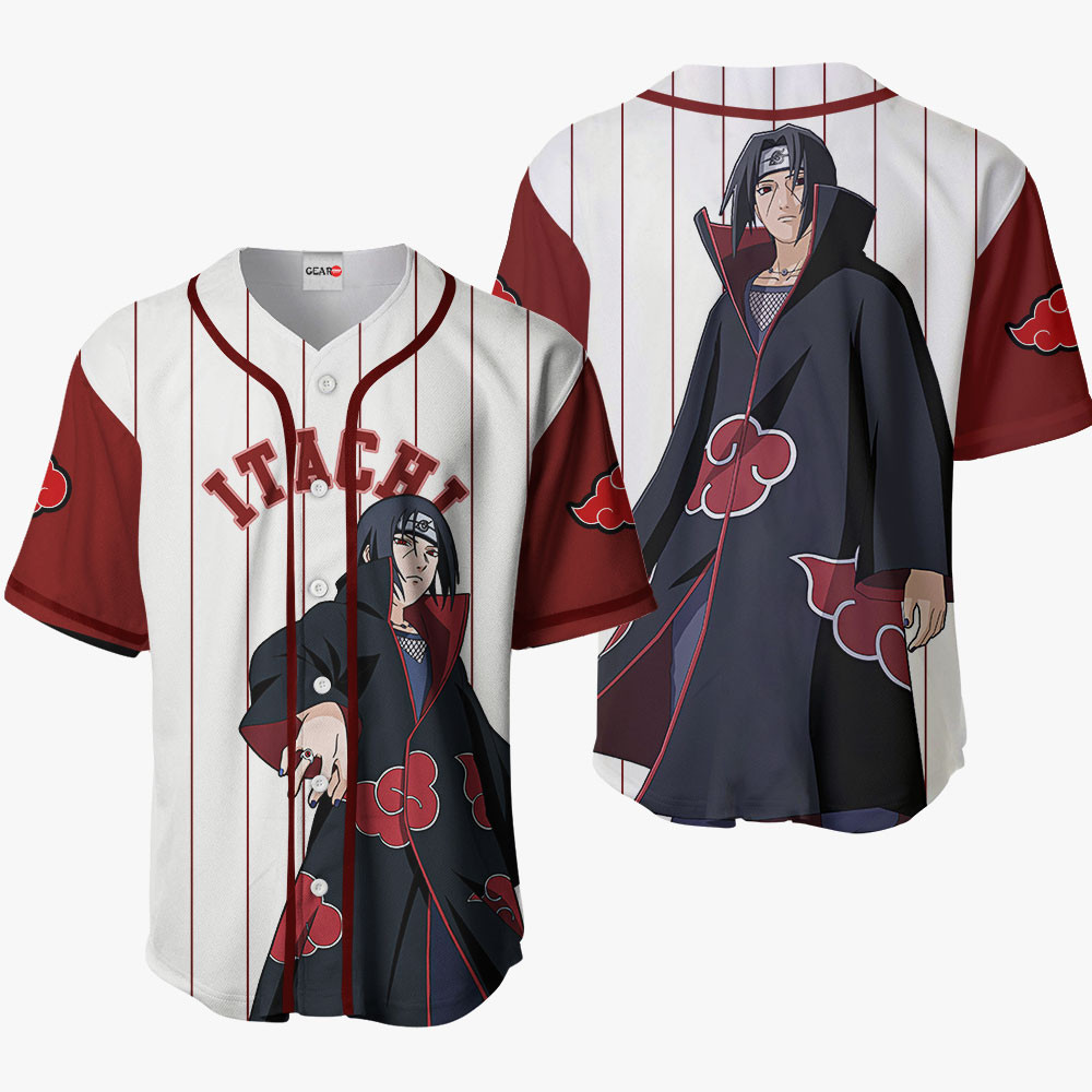 Itachi Uchiha Baseball Jersey Shirts Akatsuki Custom Anime Sport Style OT2102