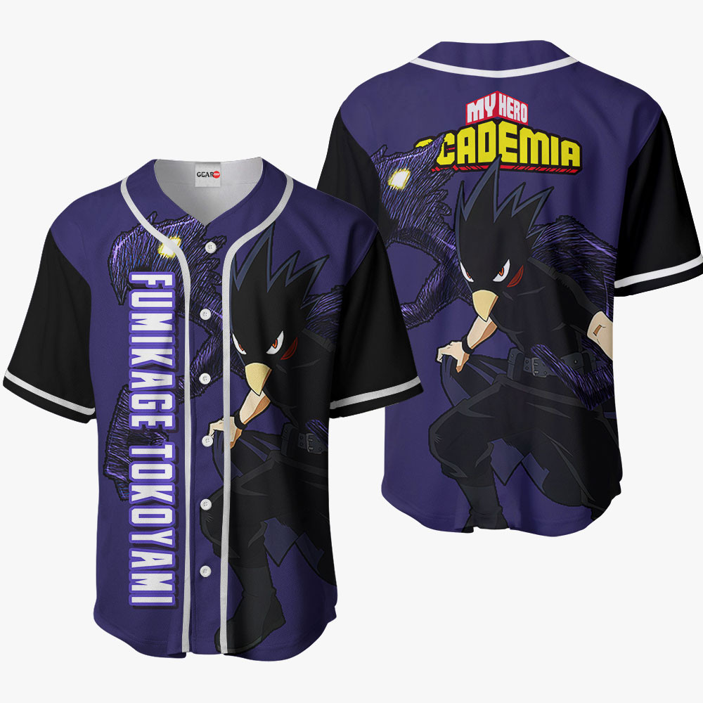 Fumikage Tokoyami Baseball Jersey Shirts Custom My Hero Academia Anime OT2102