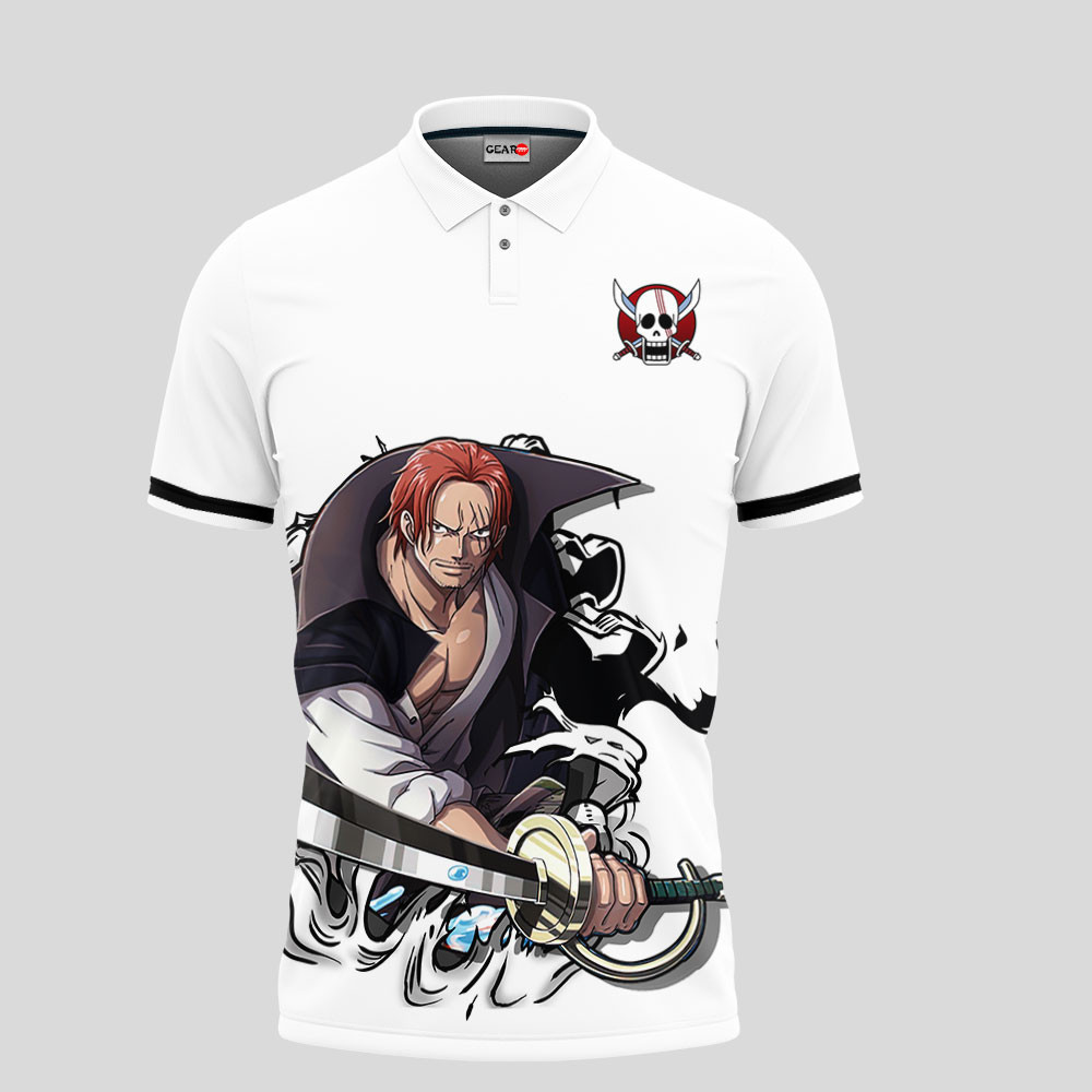 Shanks Polo Shirt Custom Anime One Piece For Fans OT2102