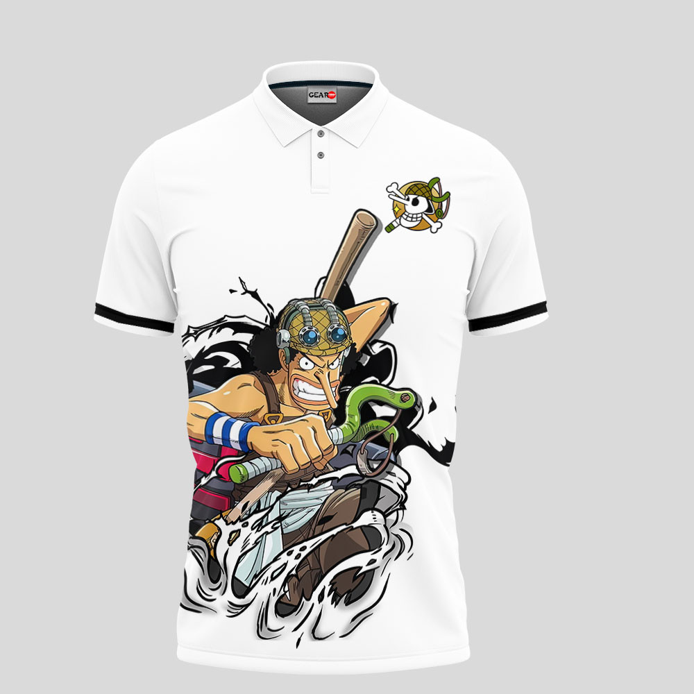 Usopp Polo Shirt Custom Anime One Piece For Fans OT2102