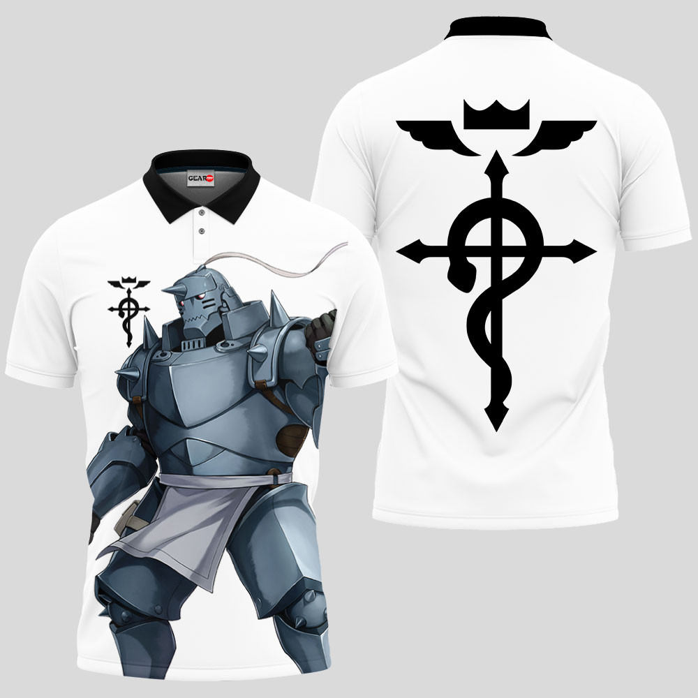 Alphonse Elric Polo Shirts Custom Fullmetal Alchemist Anime OT2102