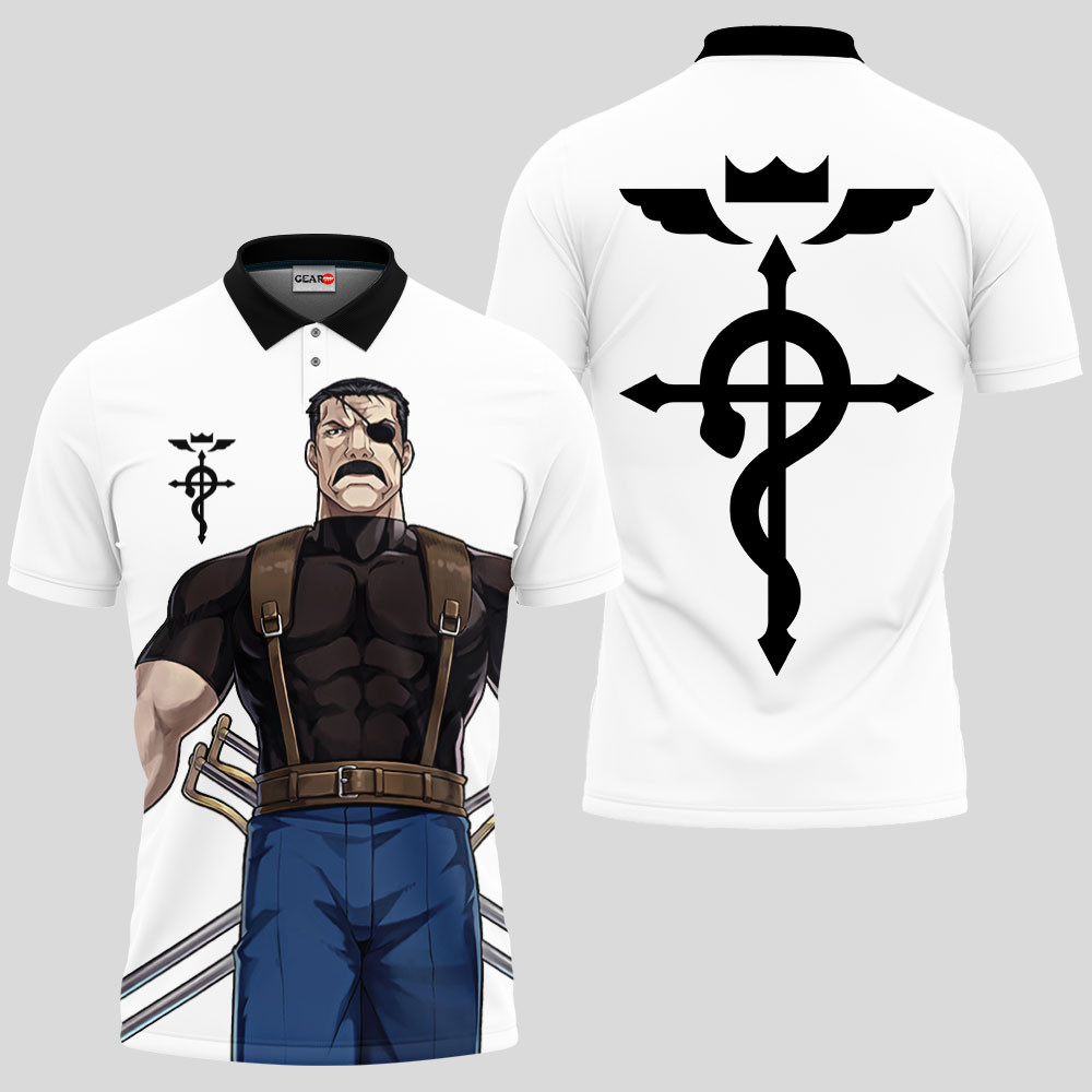 King Bradley Polo Shirts Custom Fullmetal Alchemist Anime OT2102