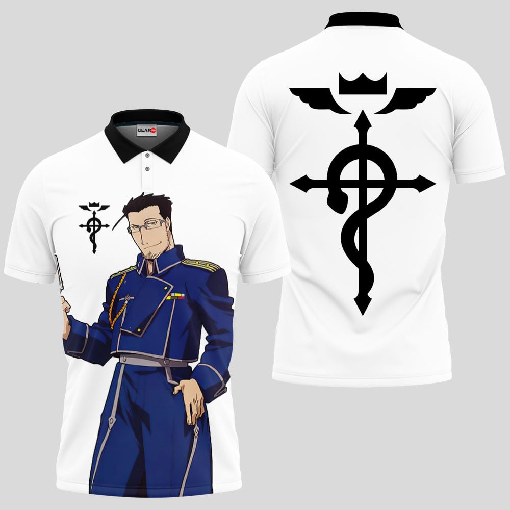 Maes Hughes Polo Shirts Custom Fullmetal Alchemist Anime OT2102
