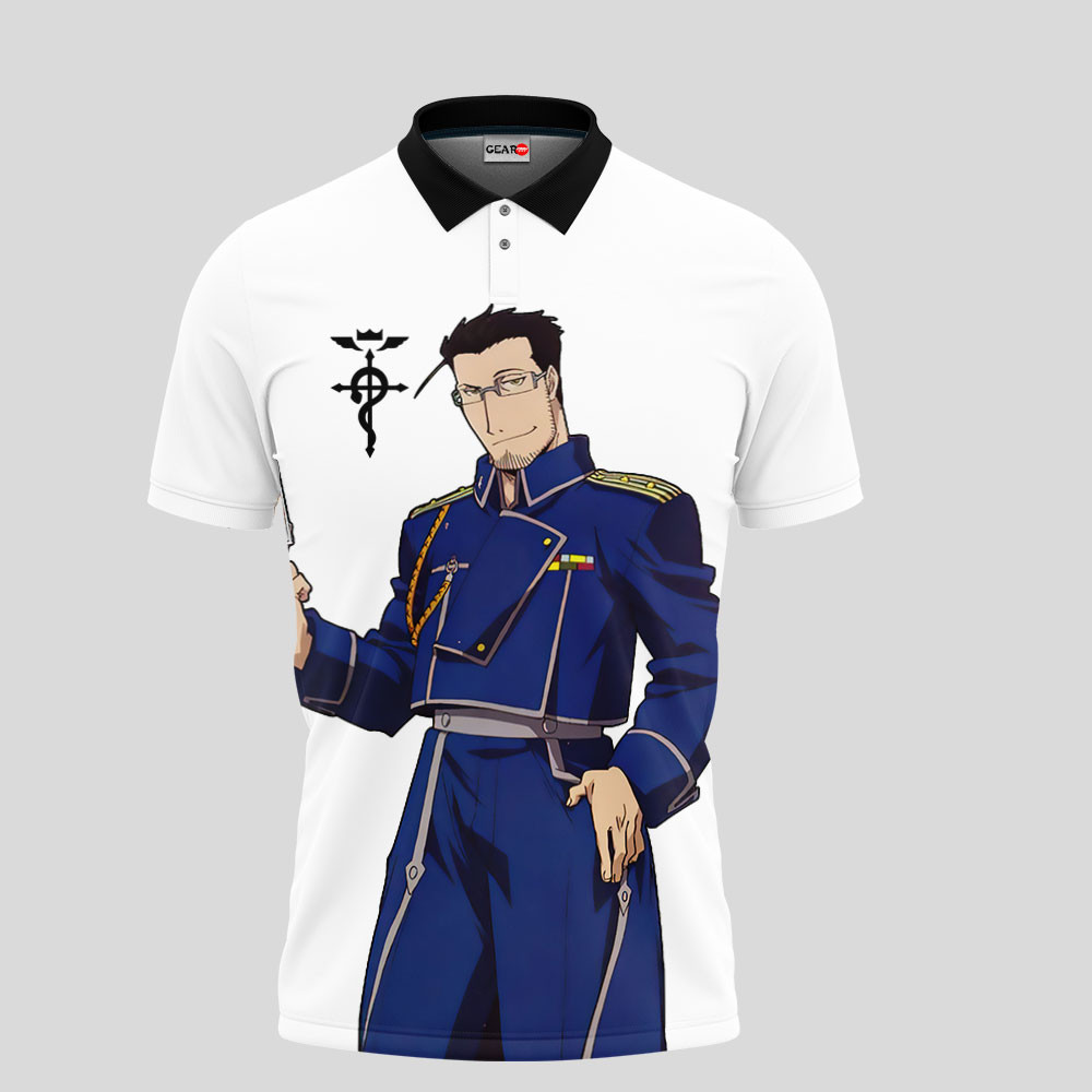 Maes Hughes Polo Shirts Custom Fullmetal Alchemist Anime OT2102
