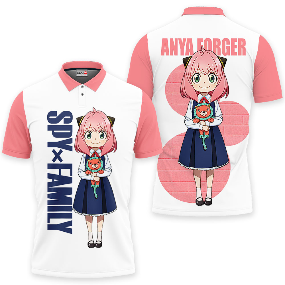 Anya Forger Polo Shirts Spy x Family Custom Anime Gift For Fans OT2102