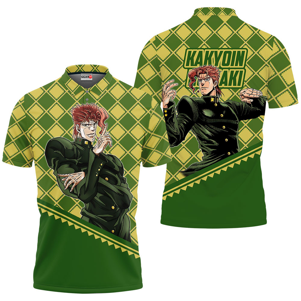 Noriaki Kakyoin Polo Shirts JJBA Custom Anime OT2102