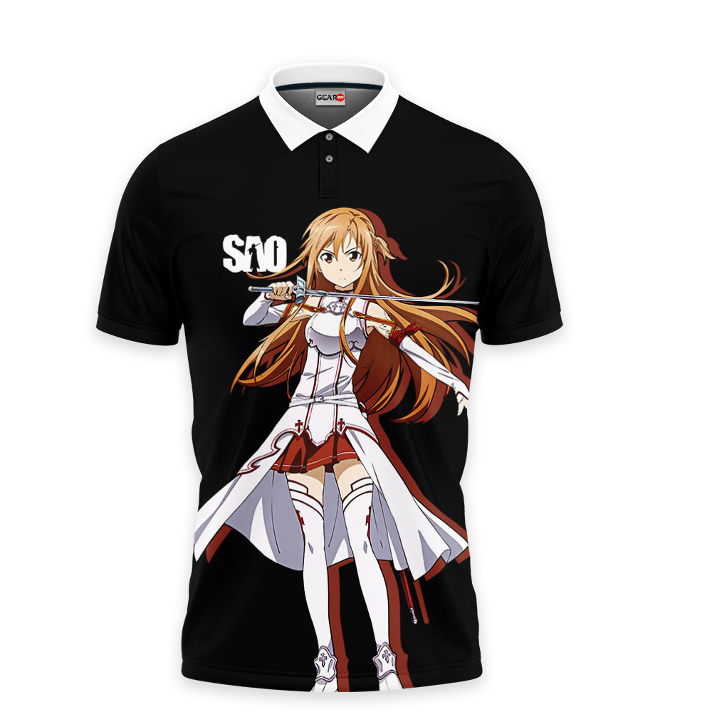 Asuna Polo Shirts Sword Art Online Custom Anime OT2102