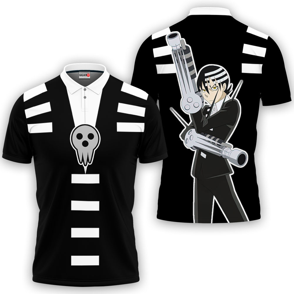 Death The Kid Polo Shirts Soul Eater Custom Anime OT2102