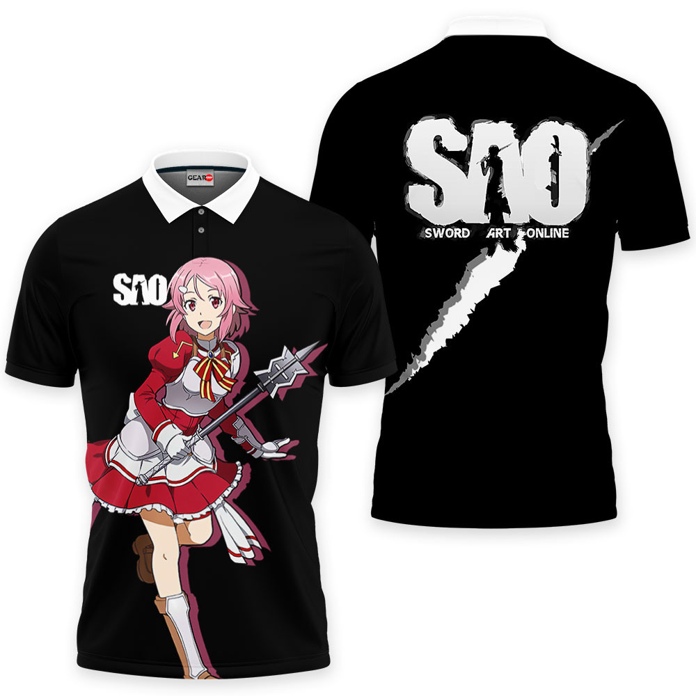 Lisbeth Polo Shirts Sword Art Online Custom Anime OT2102