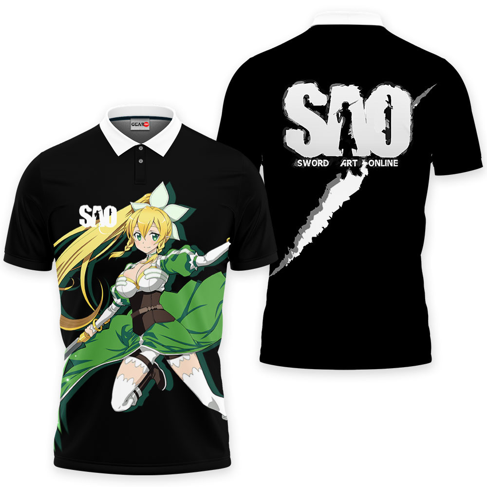 Leafa Polo Shirts Sword Art Online Custom Anime OT2102