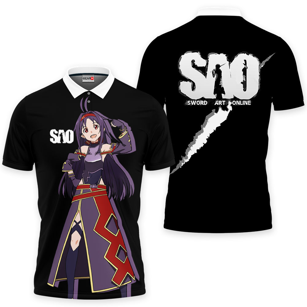 Yuuki Polo Shirts Sword Art Online Custom Anime OT2102
