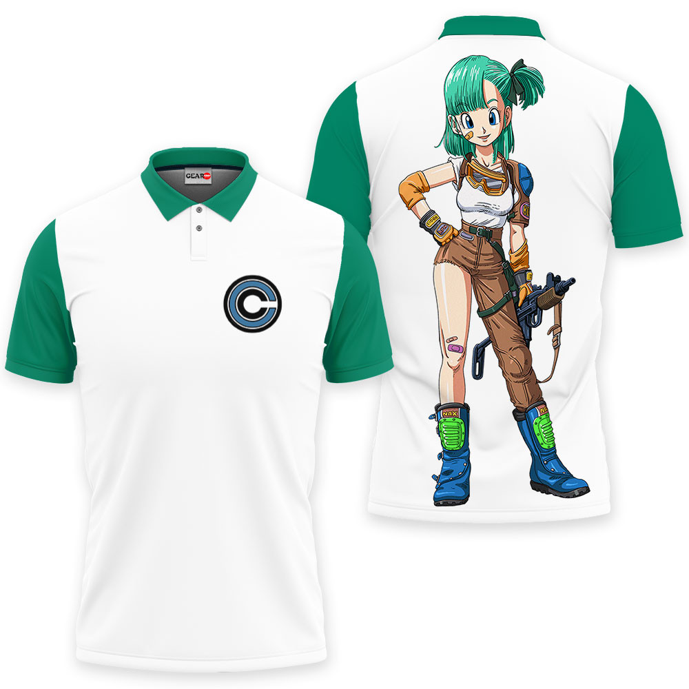 Bulma Polo Shirts Dragon Ball Custom Anime Gift Idea OT2102