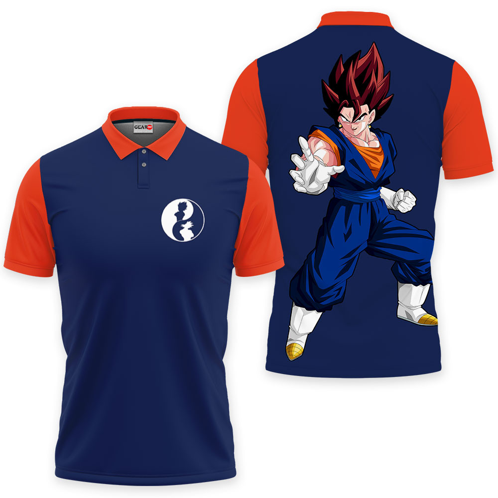 Vegito Polo Shirts Dragon Ball Custom Anime OT2102