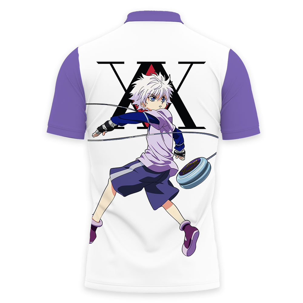 Killua Zoldyck Polo Shirts HxH Custom Anime For Fans OT2102