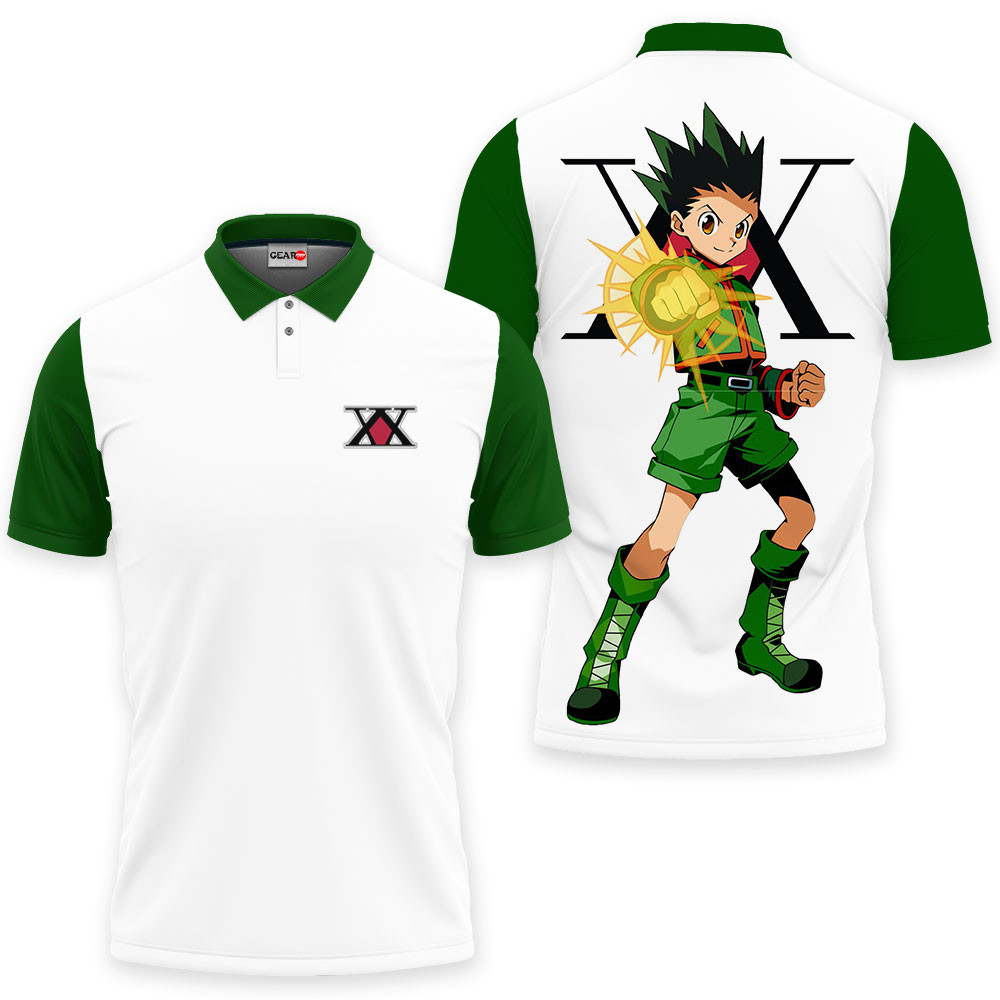 Gon Freecss Polo Shirts HxH Custom Anime For Fans OT2102