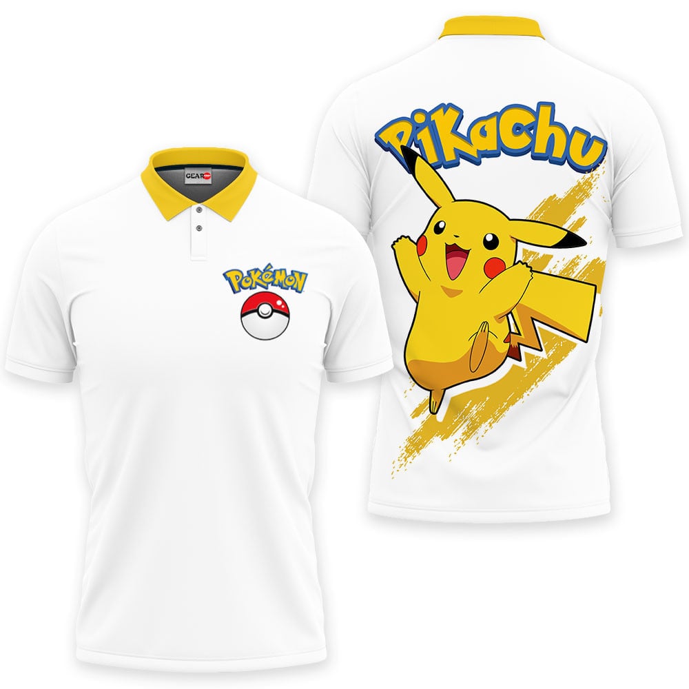 Pikachu Polo Shirts Pokemon Custom Anime For Fans OT2102