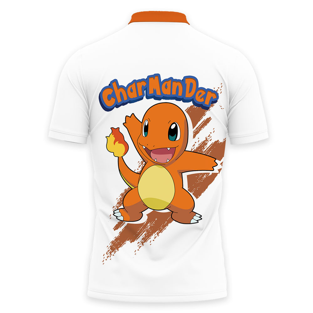Charmander Polo Shirts Pokemon Custom Anime For Fans OT2102