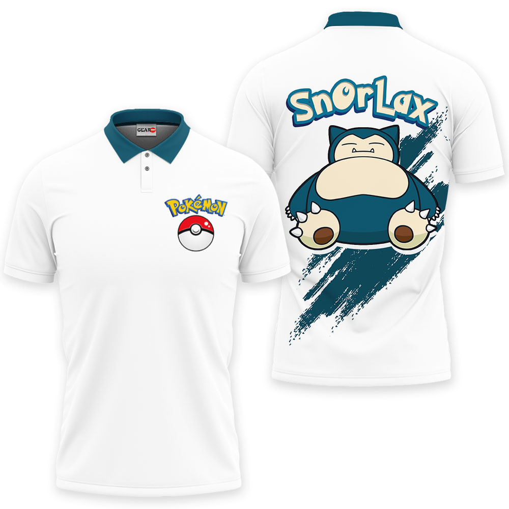 Snorlax Polo Shirts Pokemon Custom Anime For Fans OT2102