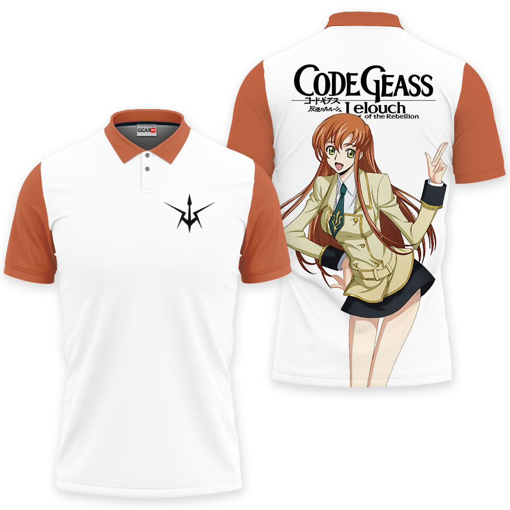 Shirley Fenette Polo Shirts Code Geass Custom Anime For Fans OT2102
