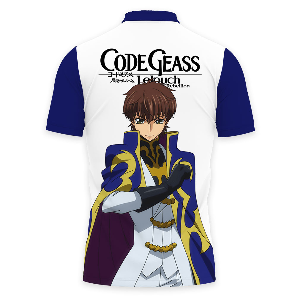 Suzaku Kururugi Polo Shirts Code Geass Custom Anime For Fans OT2102