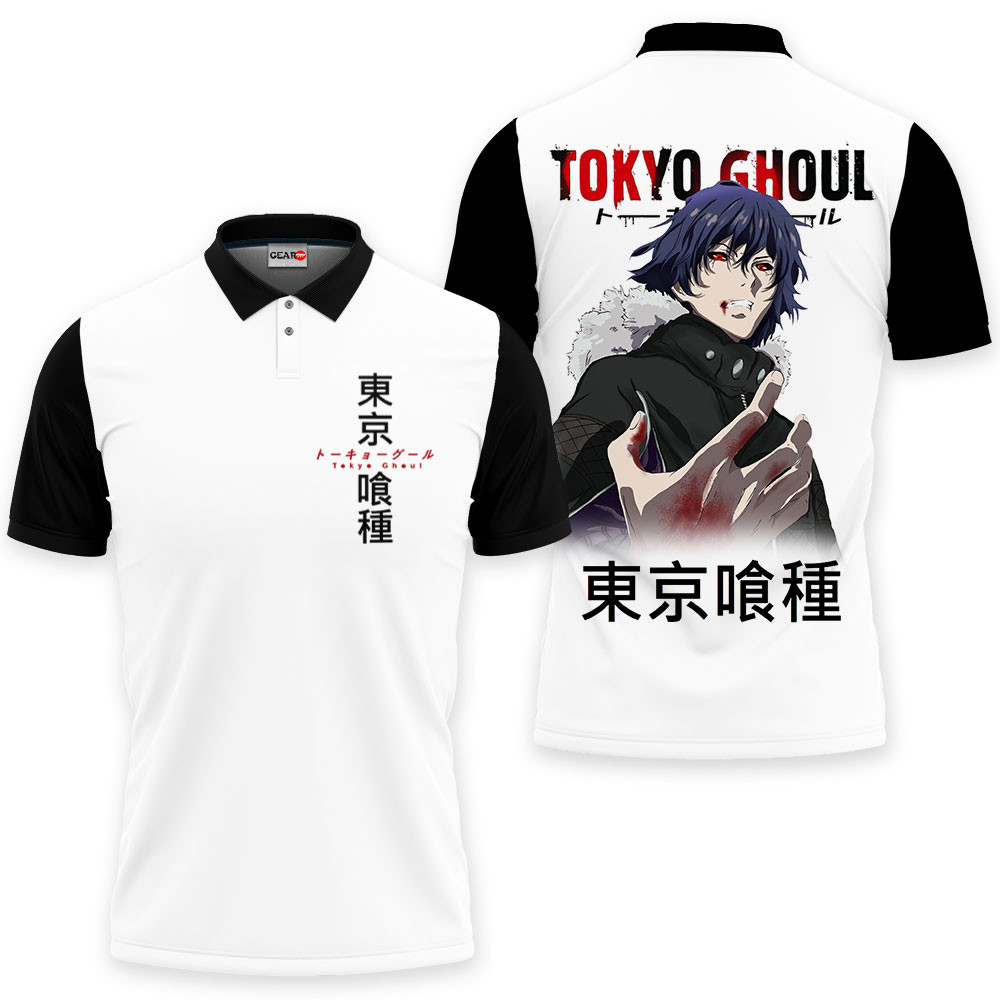 Ayato Kirishima Polo Shirts Tokyo Ghoul Custom Anime OT2102