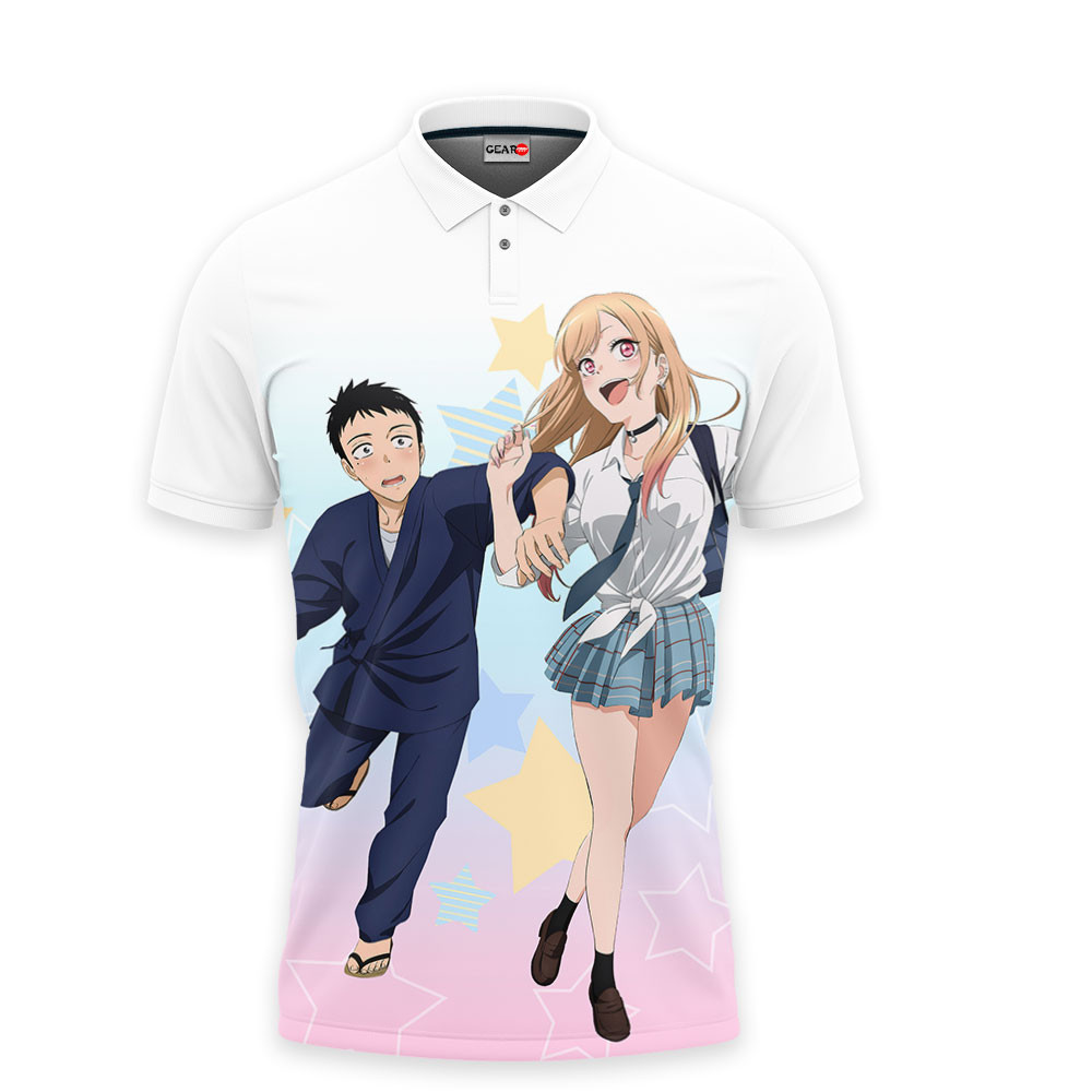 Marin and Wakana Polo Shirts My Dress Up Darling Custom Anime OT2102