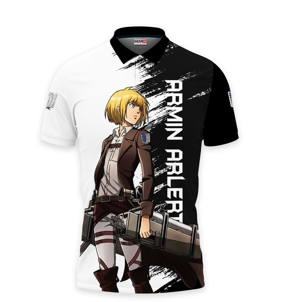 Armin Arlert Polo Shirts Attack On Titan Custom Anime OT2102