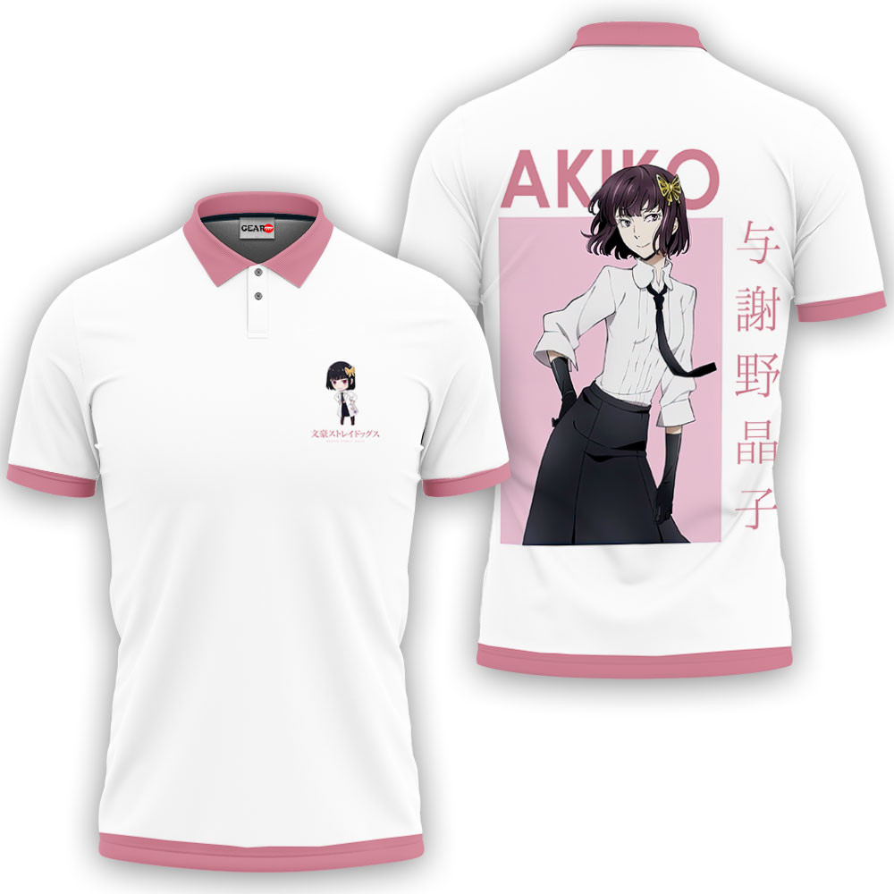 Akiko Yosano Polo Shirts Bungo Stray Dogs Custom Anime Merch OT2102