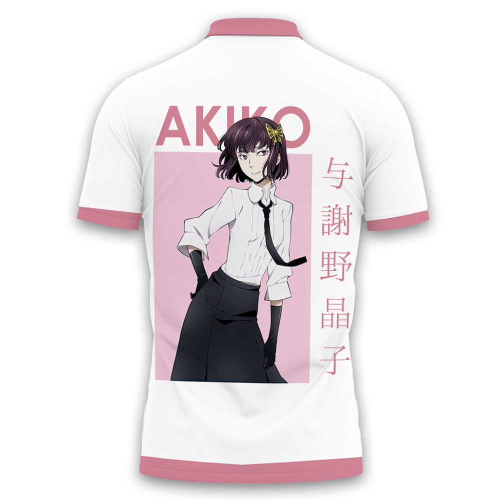 Akiko Yosano Polo Shirts Bungo Stray Dogs Custom Anime Merch OT2102