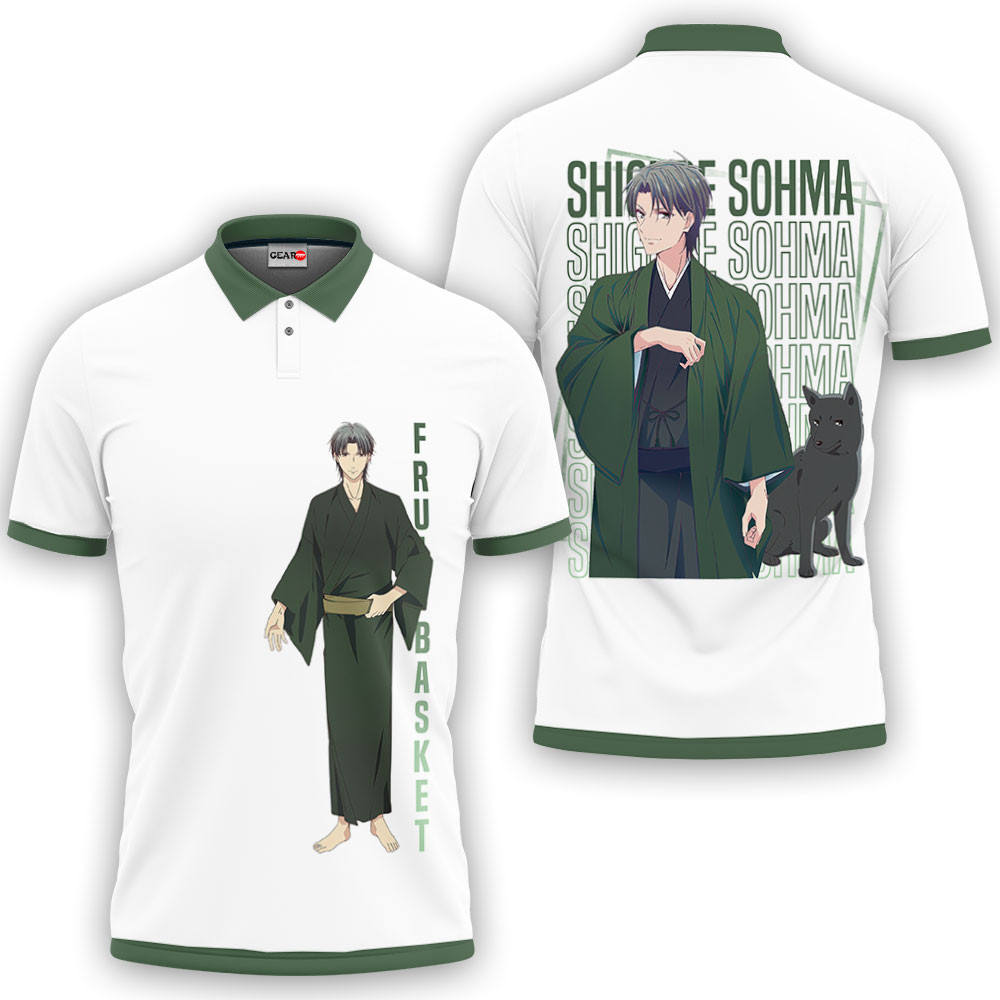 Shigure Sohma Polo Shirts Fruits Basket Custom Anime OT2102