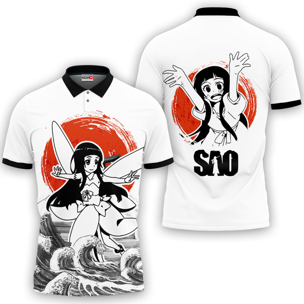 Yui Polo Shirts Sword Art Online Custom Anime OT2102