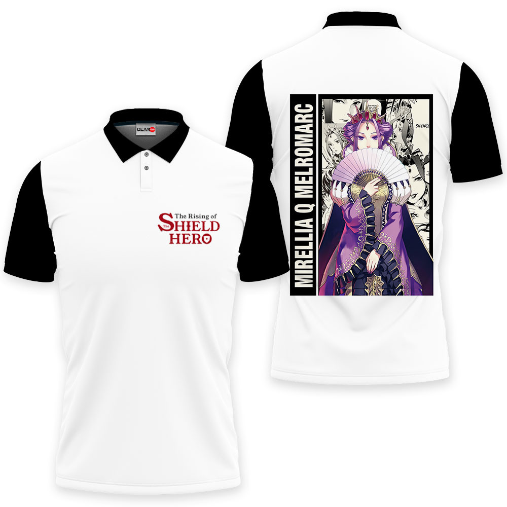 Mirellia Q Melromarc Polo Shirts Shield Hero Custom Anime OT2102