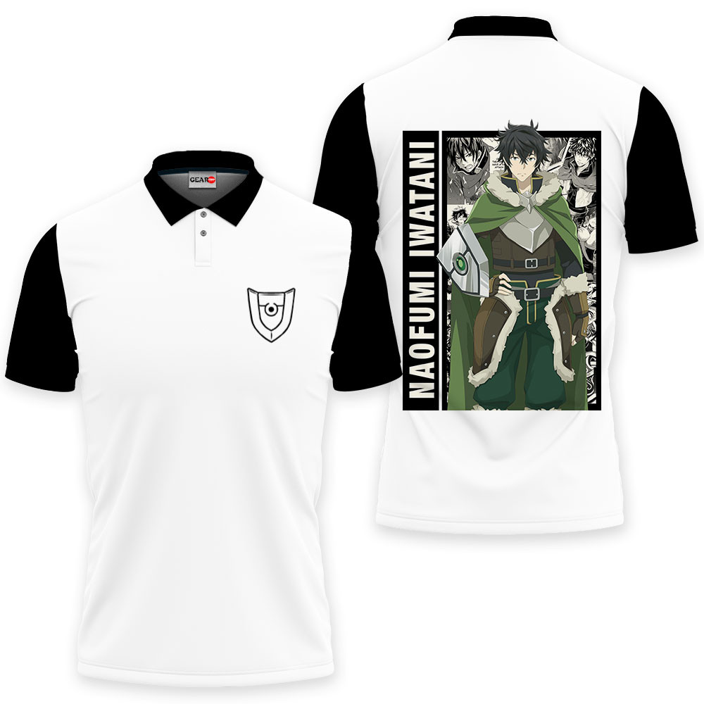 Naofumi Iwatani Main Shield Polo Shirts Shield Hero Custom Anime OT2102