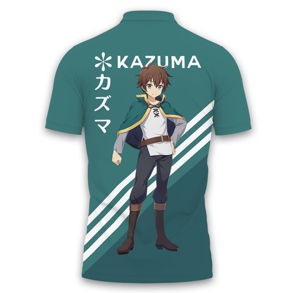 Kazuma Satou Polo Shirts KonoSuba Custom Anime OT2102