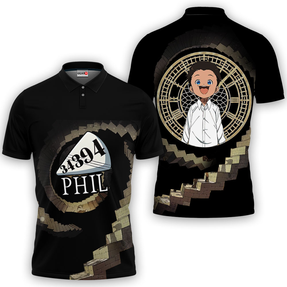Phil Polo Shirts Custom The Promised Neverland Anime OT2102