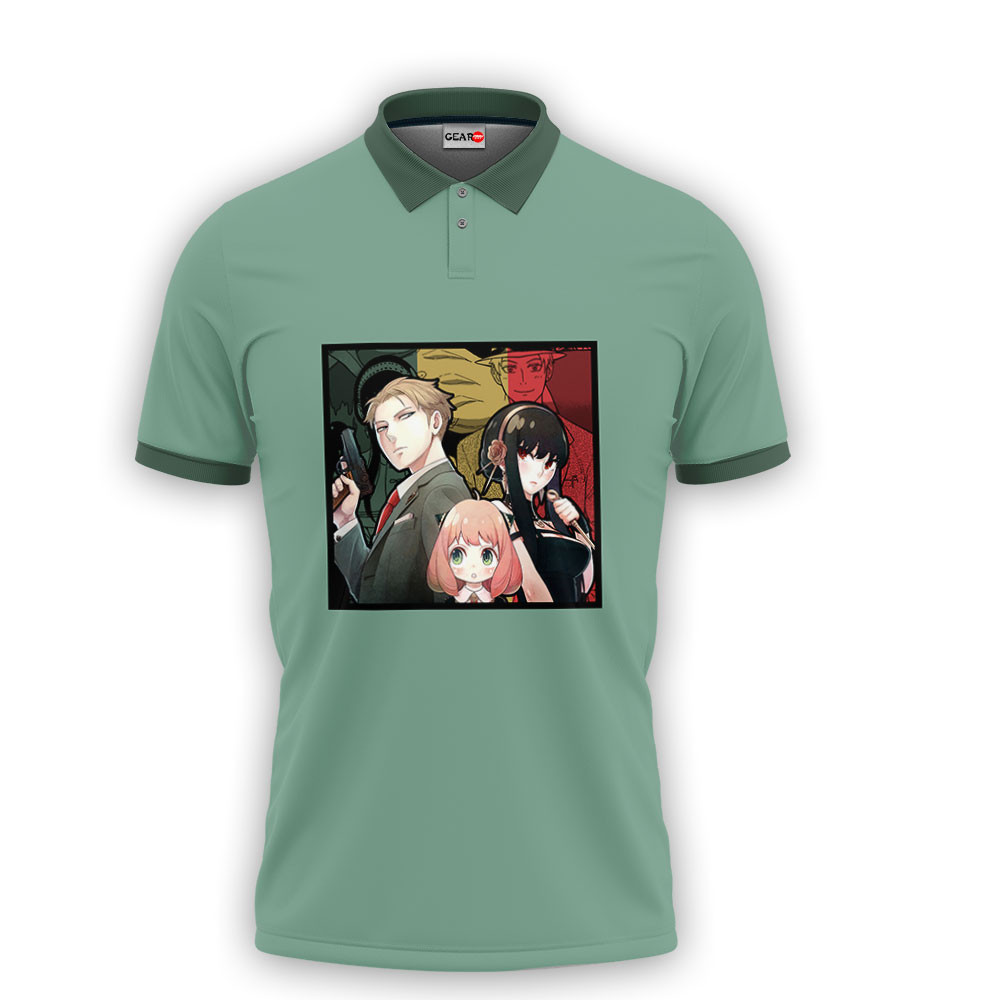 Forger Family Polo Shirts Spy x Family Custom Anime OT2102