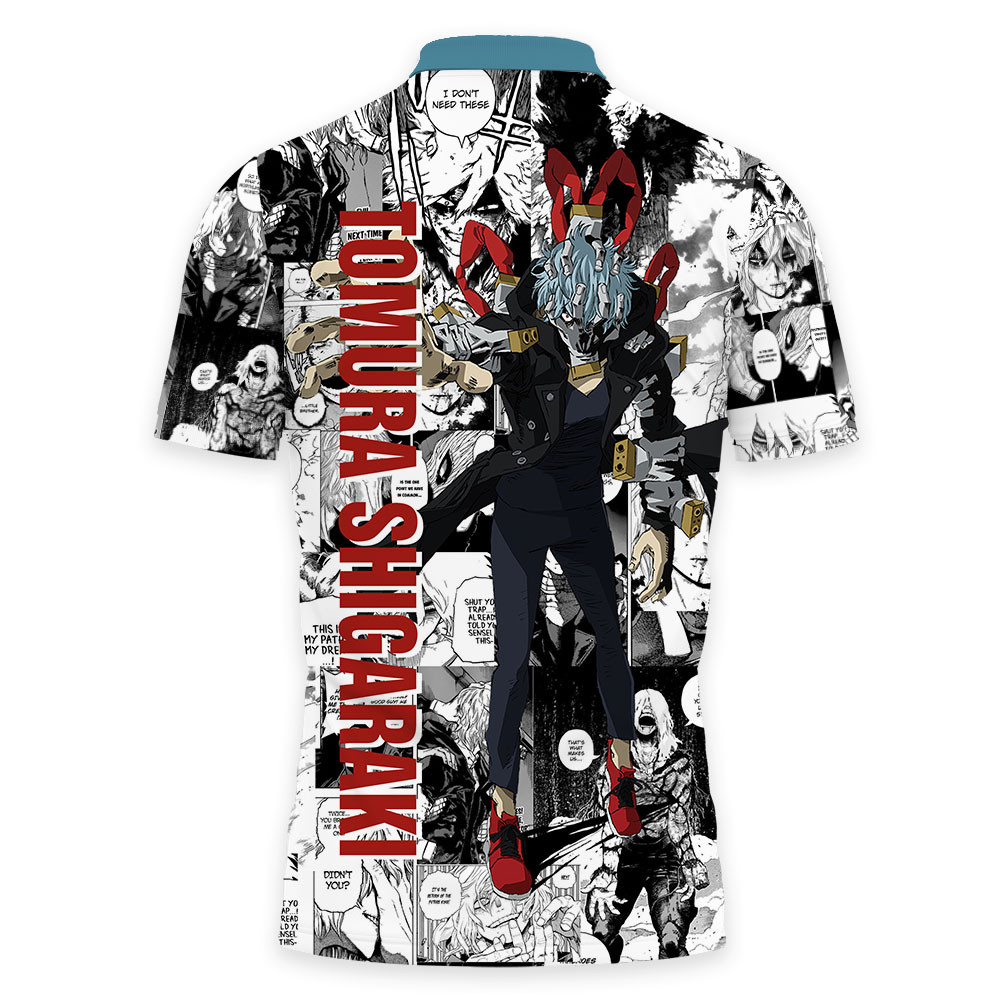 Tomura Shigaraki Polo Shirts My Hero Academia Custom Manga Anime OT2102